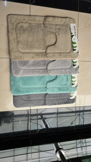 Soft toilet mats set