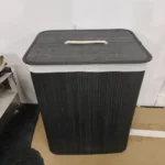 Foldable Bamboo Laundry Basket 4 Natural bamboo hamper