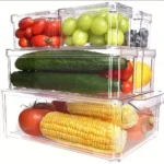 Stackable fridge organizers