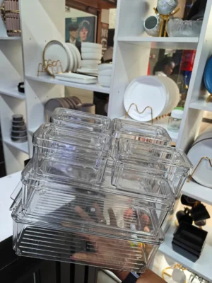 Clear refrigerator containers
