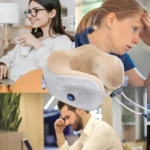 Heated vibration neck pillow