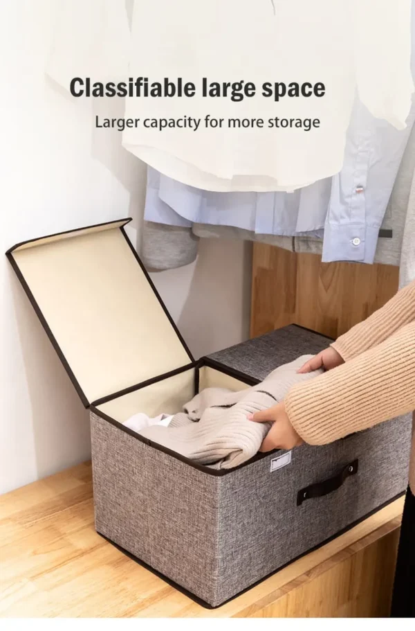 Foldable linen organizer