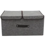 Cotton linen storage bin