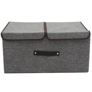 Cotton linen storage bin