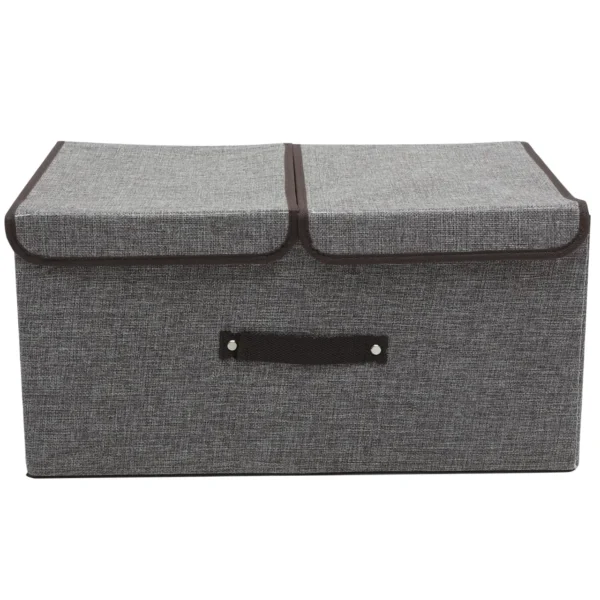 Cotton linen storage bin
