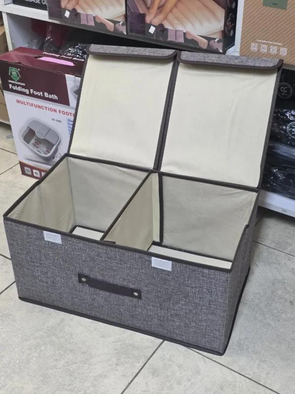 Double cover storage container
