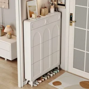 Slim Bucket Flip Shoe Cabinet