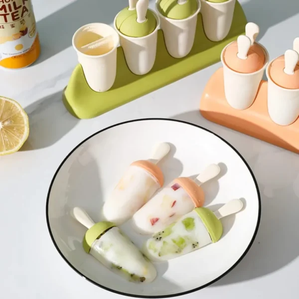 Plastic ice lolly molds