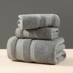 Combed Cotton Bath Towel Set