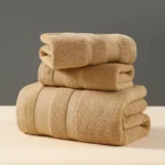 Absorbent bathroom towels