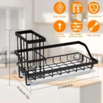 Stainless steel sink organizer