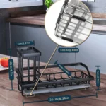 Kitchen sink drain rack