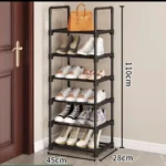 Black shoe shelf