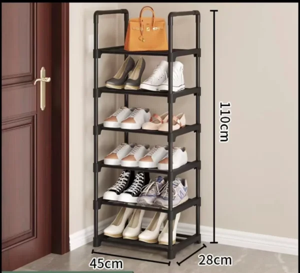 Black shoe shelf