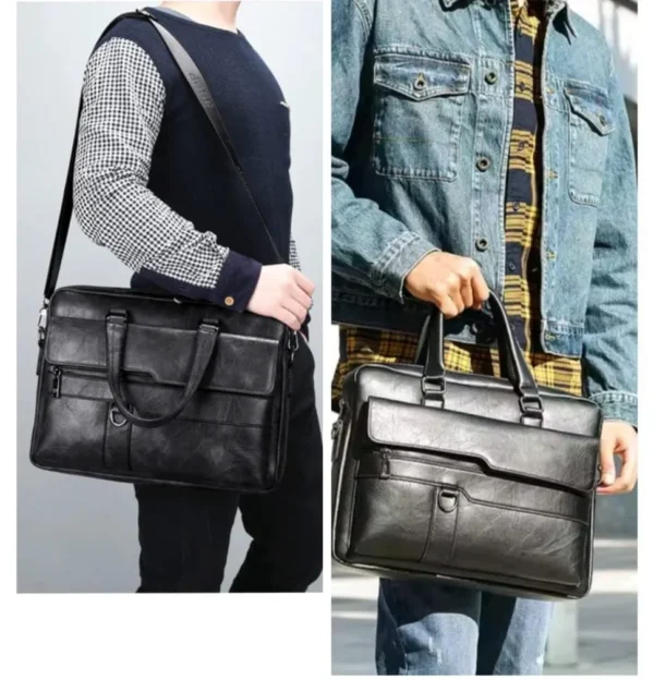 Black laptop briefcase