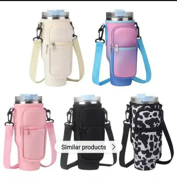 Insulated water bottle pouch
