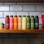4pcs Reusable Glass Juice Bottles