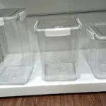 Clear acrylic kitchen containers
