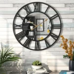 Roman numeral wall clock