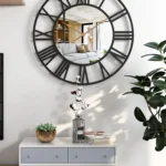 Modern mirror wall clock