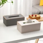 Nordic leather tissue box