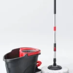 Black Spin Mop Bucket with Foot Pedal