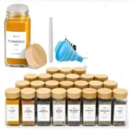 16PCS Premium Thick Glass Storage Jars