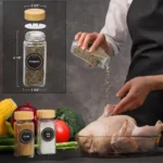 Bamboo lid kitchen containers