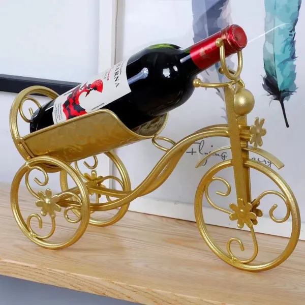 Vintage Metal Tricycle Wine Holder
