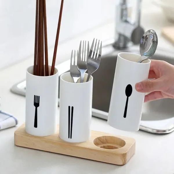 3pc kitchen utensil holder