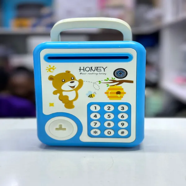 Battery powered piggy bank Kenya