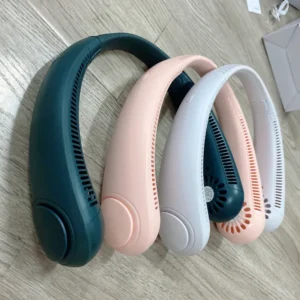 Neck hanging USB fan