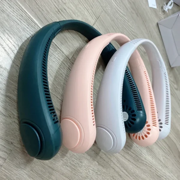 Neck hanging USB fan