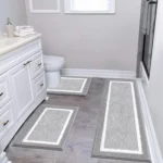 U-shaped toilet mat