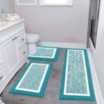 Washable bathroom mats