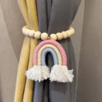 Magnetic curtain tiebacks