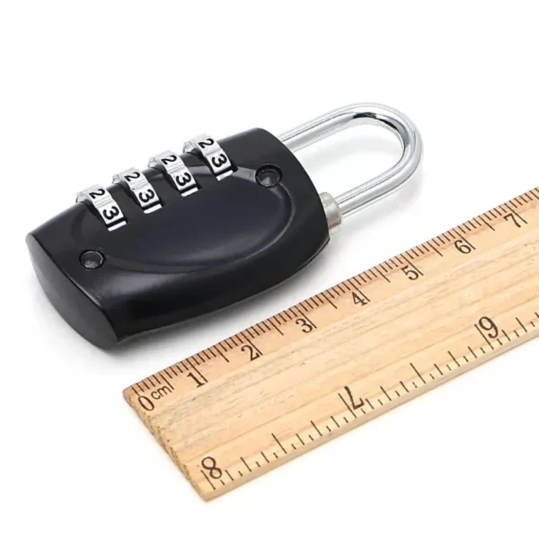 Black combination padlock