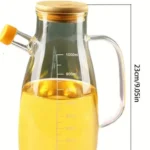bamboo lid oil dispenser