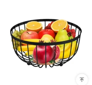 Premium Heavy Fruit Basket with Bamboo Base 1 Fruit Basket with Bamboo Base