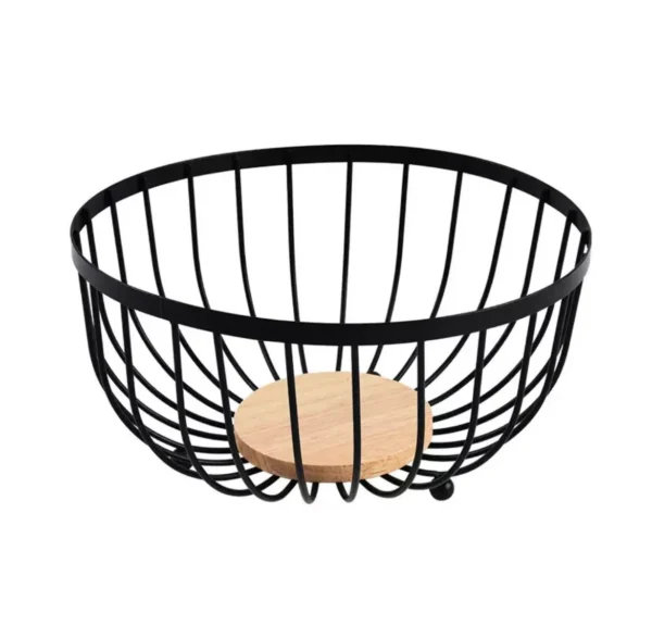 Premium Heavy Fruit Basket with Bamboo Base