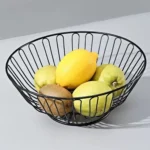 round metal fruit basket