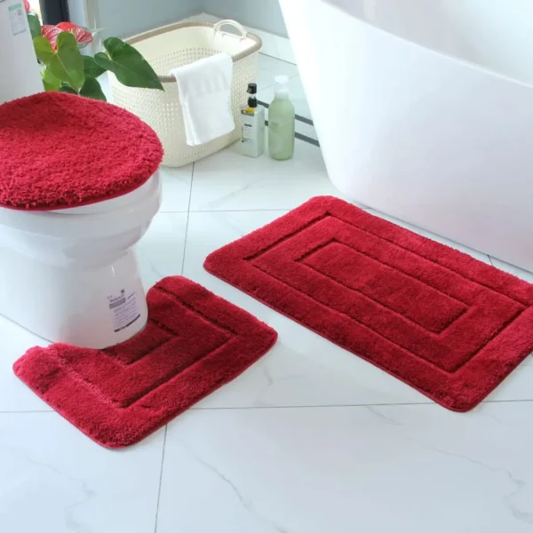 3pcs Bathroom Mat Set