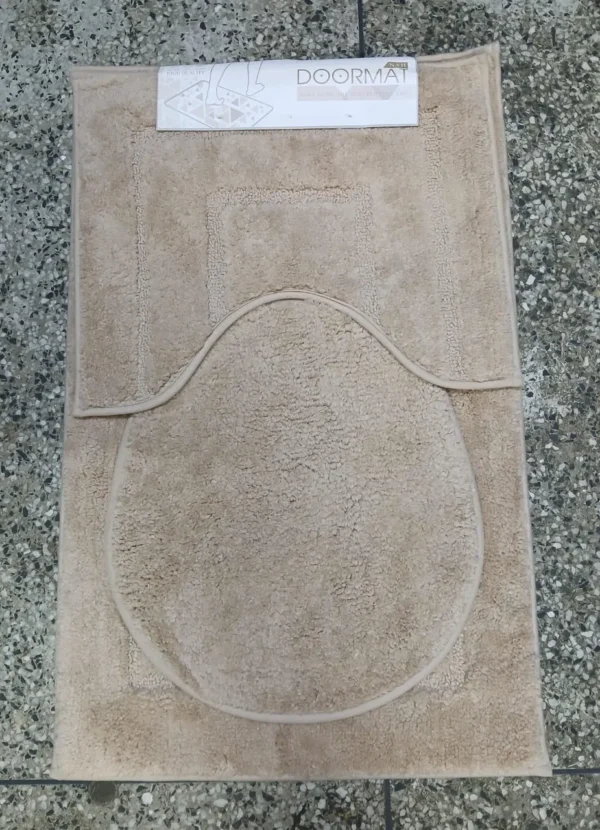 Plush bathroom rugs