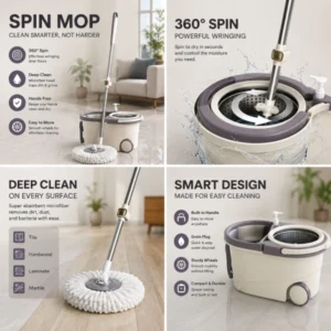 2 mop heads spin mop Kenya