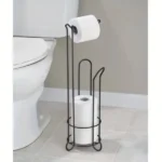 Black toilet paper holder