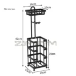 Heavy duty tissue holder with phone holder