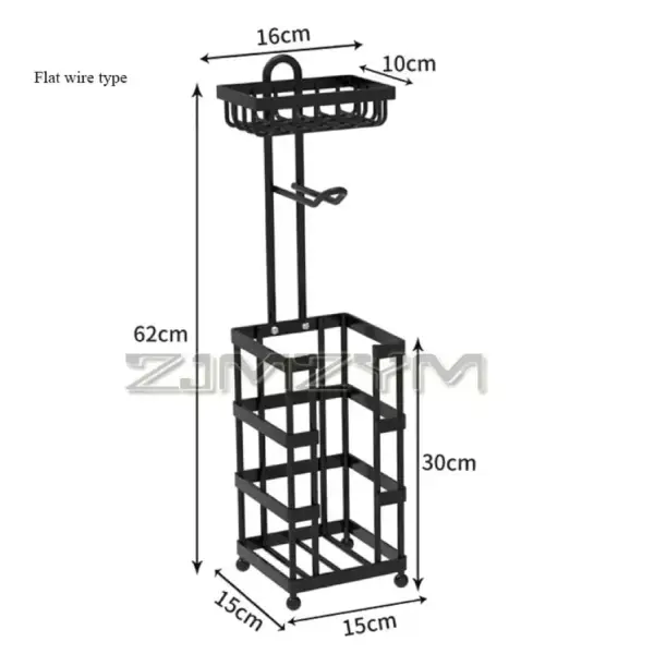 Heavy duty tissue holder with phone holder