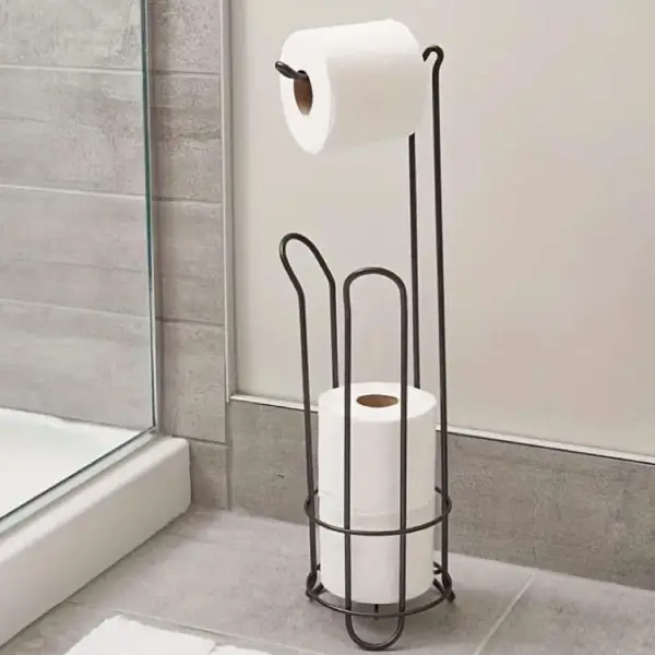 Modern bathroom tissue holder