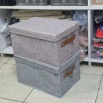 thick fabric storage bin