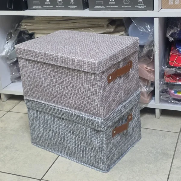 thick fabric storage bin